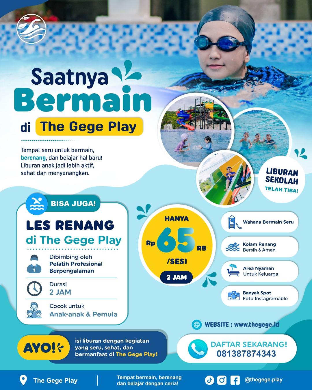 Libur Sekolah saatnya Les Renang